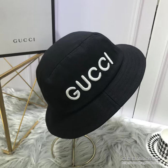 GUCCI古馳 專櫃同步 新品經典 隨意折疊漁夫帽 LLWJ6868